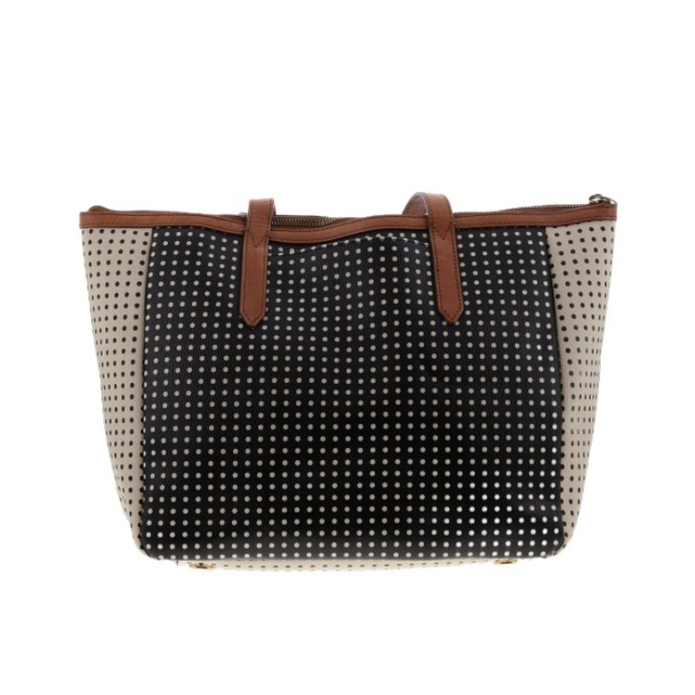 Fossil polka dot tote like new.